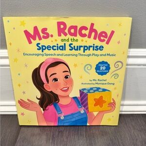 Ms. Rachel and the Special Surprise Learning Hardcover Book Kids Toddler Babies